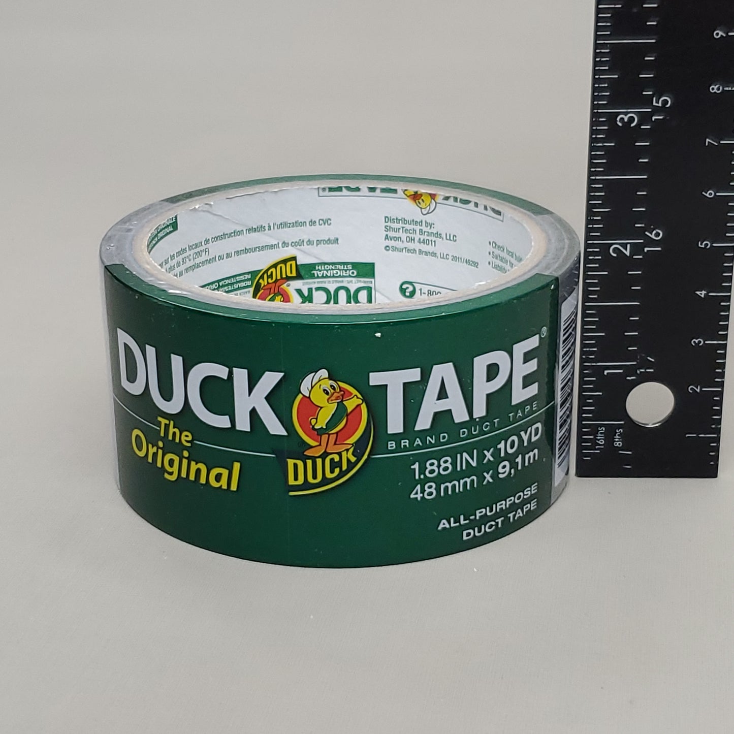 SHURTAPE DUCK TAPE 1 Roll of Grey Duct All Purpose Tape 1.88" X 10 YD 761288