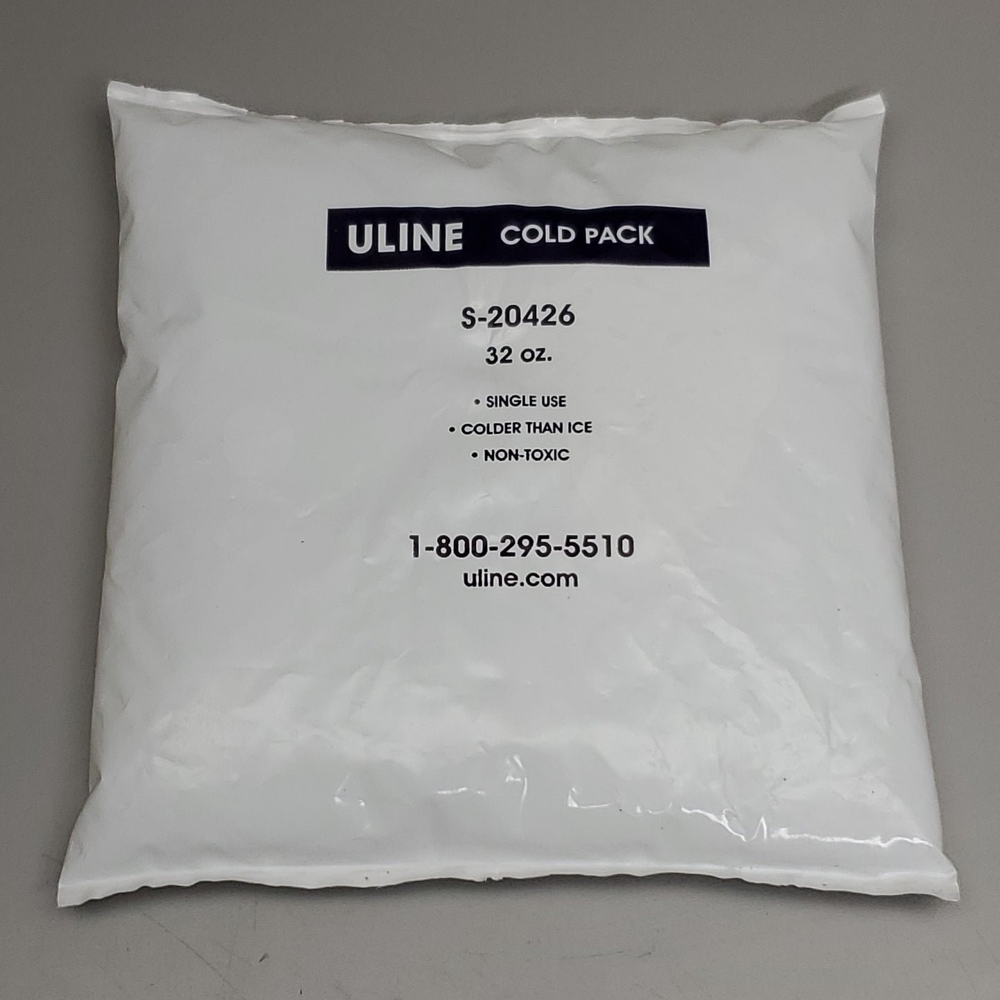 ZA@ ULINE Case of 9 Single Use Cold Packs 32 oz, S-20426 (New) B