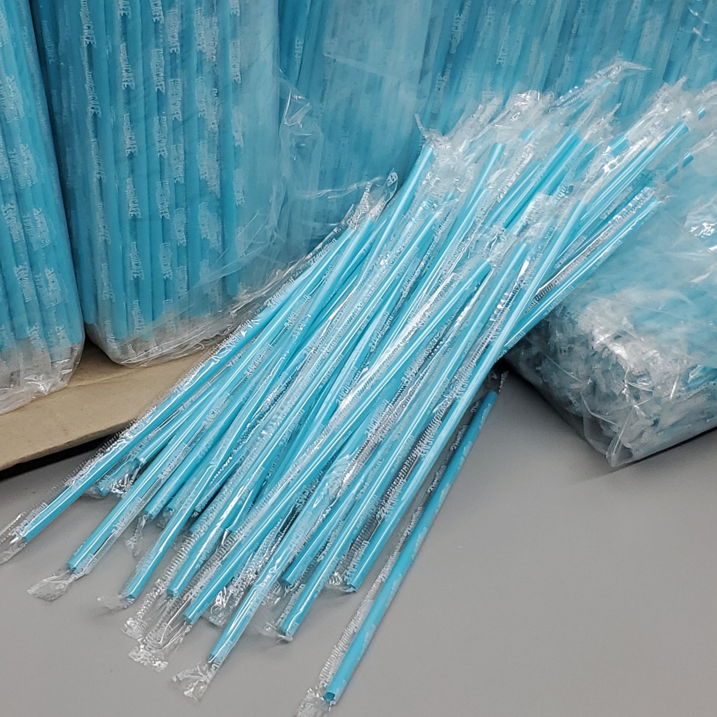 ZA@ CMI TSC (6000 PACK) Plastic Wrapped 9" Straws 7mm - 6m TSC-PS9-01 (New, Distressed Box) C