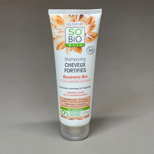 SO BIO ETIC Shampooing Cheveux Fortifies Guarana Bio Shampoo 8.45 FL OZ (New)