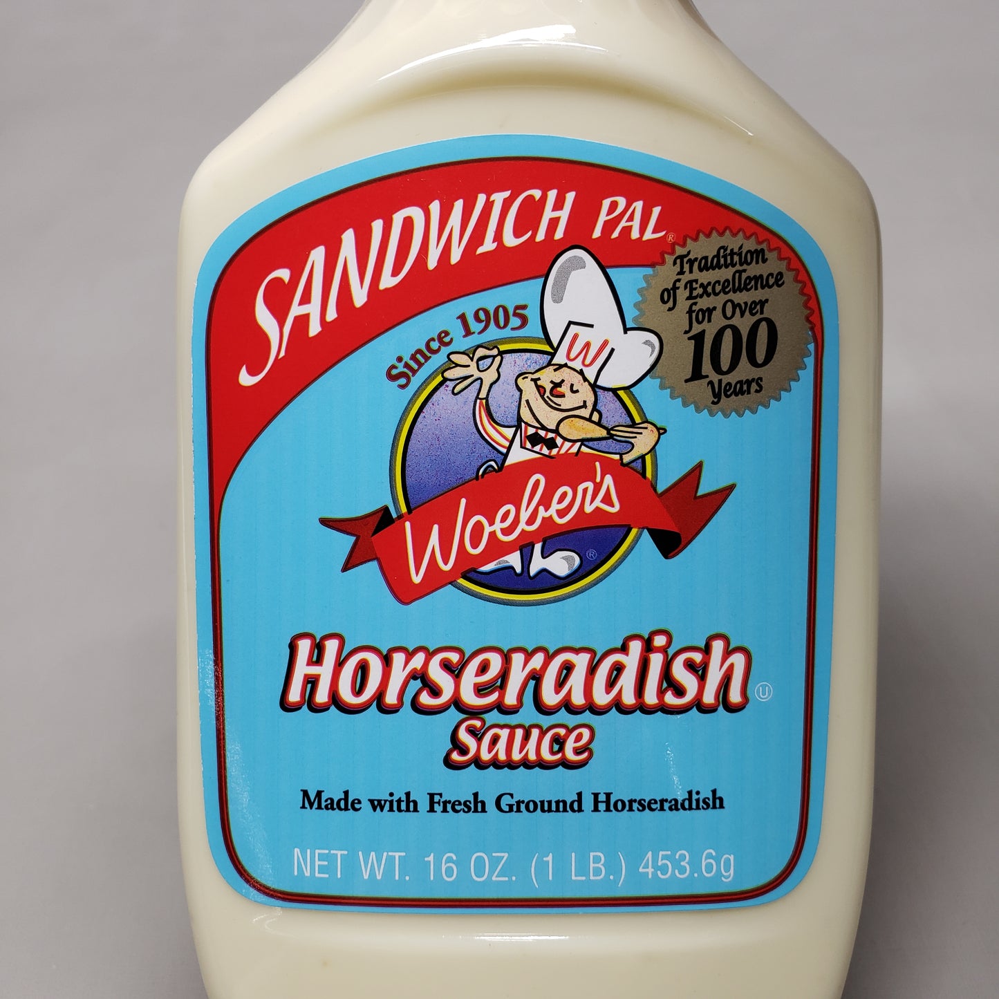 ZA@ WOEBER'S Mustard MFG Co. 6PK of Sandwich Pal Horseradish Sauce 6/16 oz 10/23