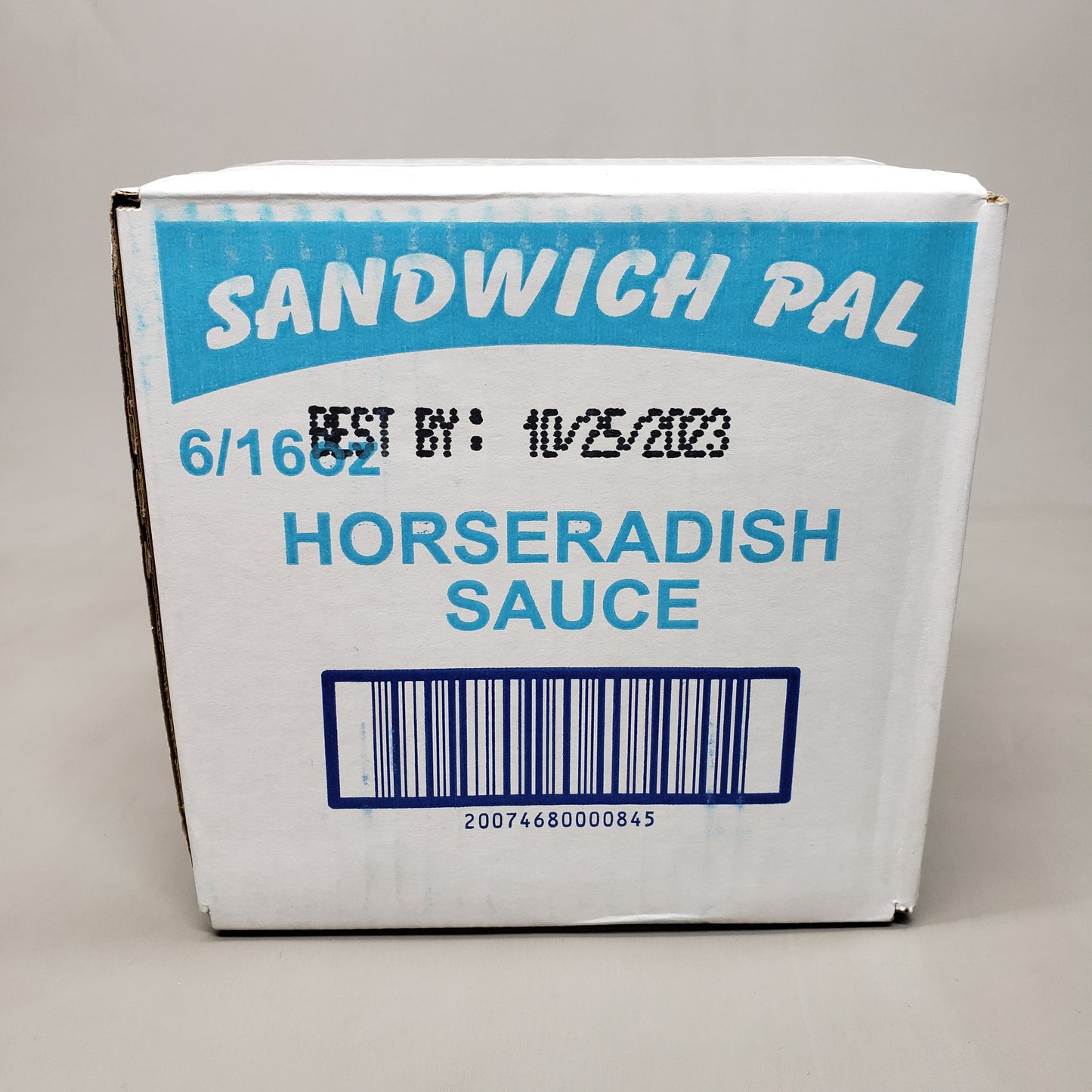 ZA@ WOEBER'S Mustard MFG Co. 6PK of Sandwich Pal Horseradish Sauce 6/16 oz 10/23