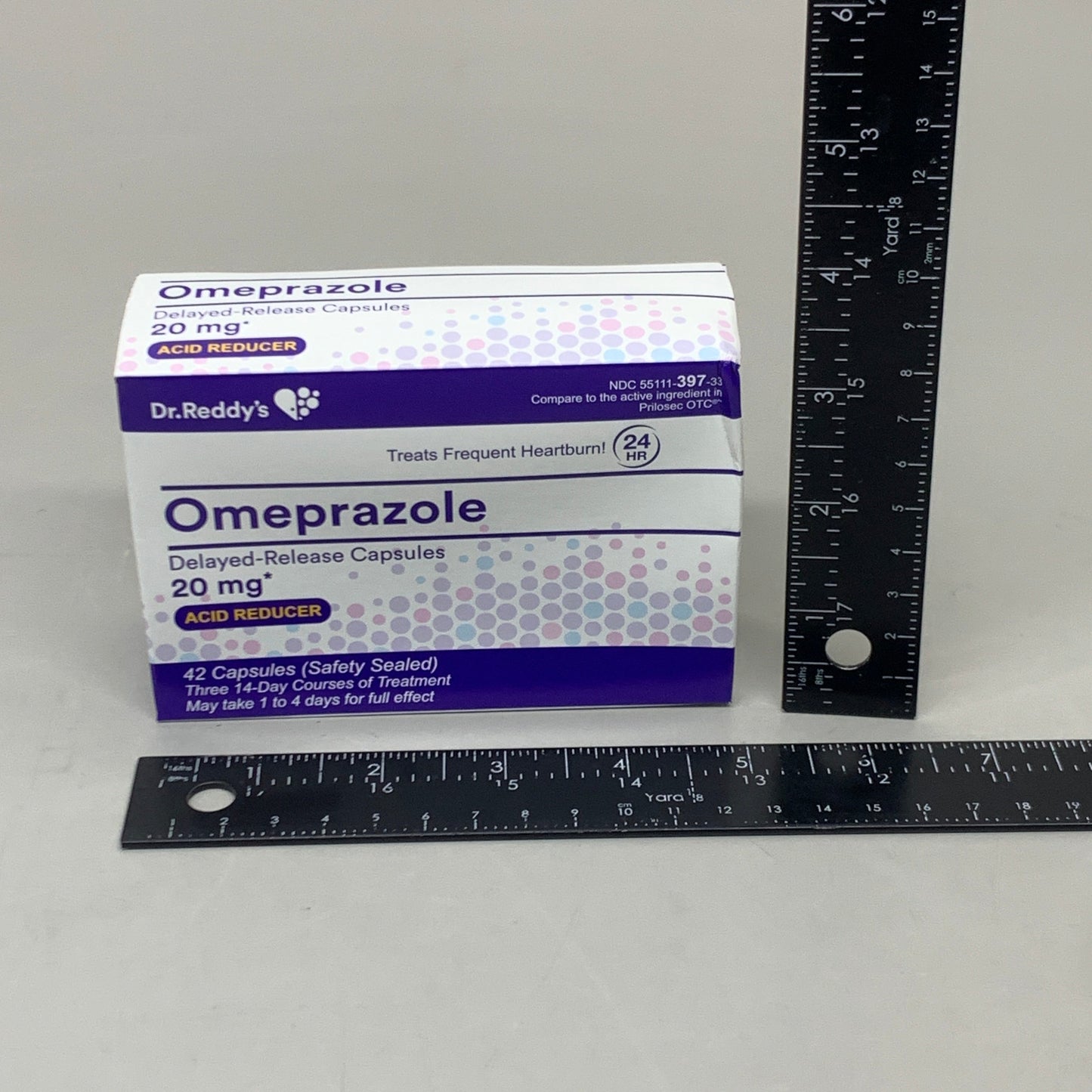 ZA@ DR.REDDY'S 6 BOXES! (18 Bottles) Omeprazole 20 mg Acid Reducer 756 CAPSULES (AS-IS) D