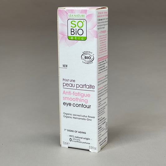 SO BIO ETIC Anti-fatigue Smoothing Eye Contour .5 OZ (New)