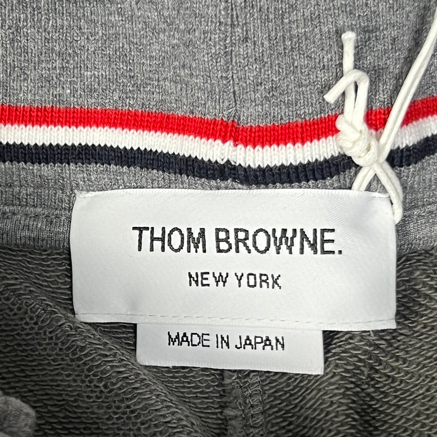 THOM BROWNE Classic Sweat Shorts in Tonal 4 Bar Loop Back Med Grey Size 2 (New)