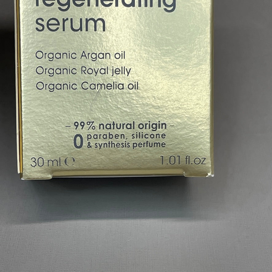 SO BIO etic Precious Argan Moisturizing Regenerating Face Serum Organic Anti-Aging & Firming for Dry Skin & Deep Hydration 1 fl oz (New)