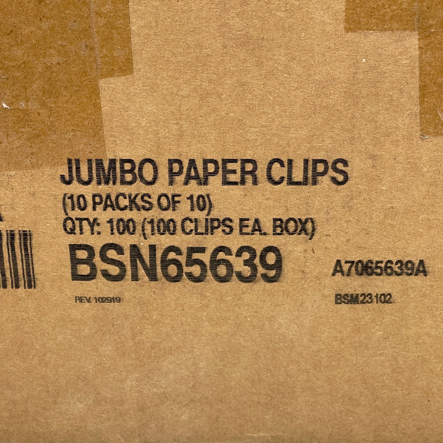 ZA@ BUSINESS SOURCE Jumbo Paper Clips 5,000 Clips! (50 boxes of 100 count) BSN65639 C