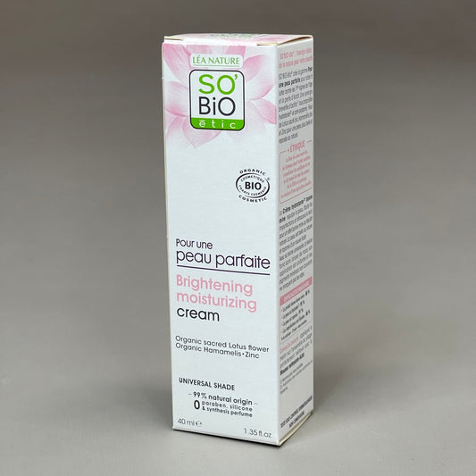 SO BIO etic Brightening Moisturizing Cream 1.35 fl oz (New)