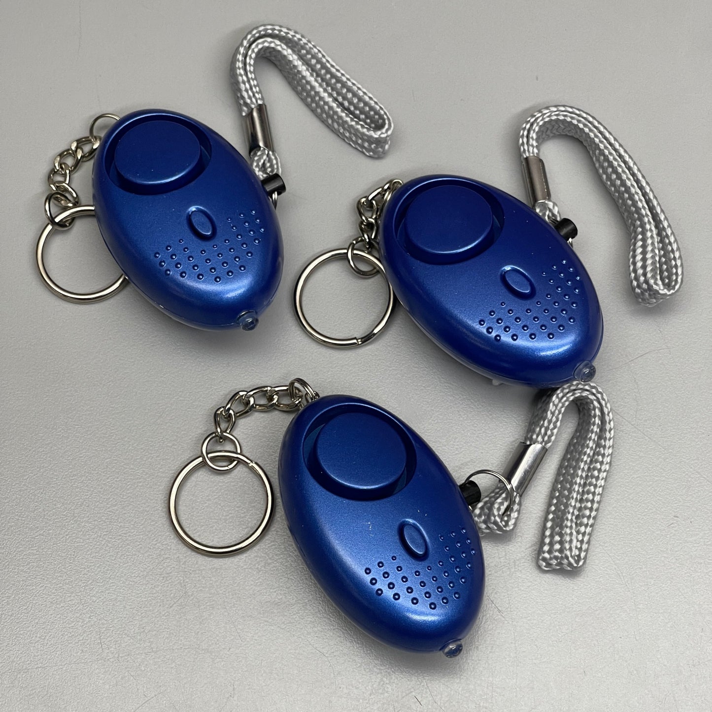 ZA@ 5-PACK! Personal Alarm Keychain Emergency Self Defense Alarm With LED Light Blue (New) A