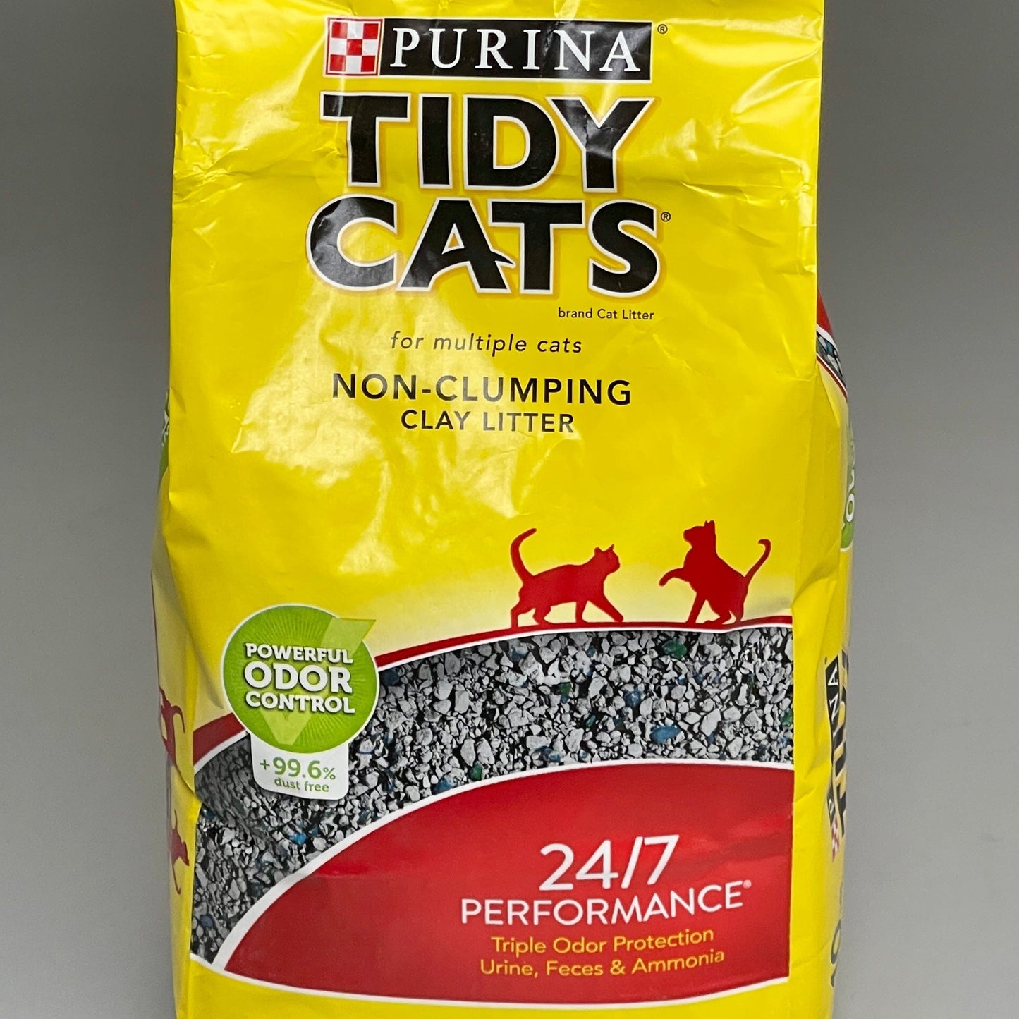 ZA@ PURINA Tidy Cats Non Clumping Clay Cat Litter 4 Bags of 10 lb. (AS-IS) B