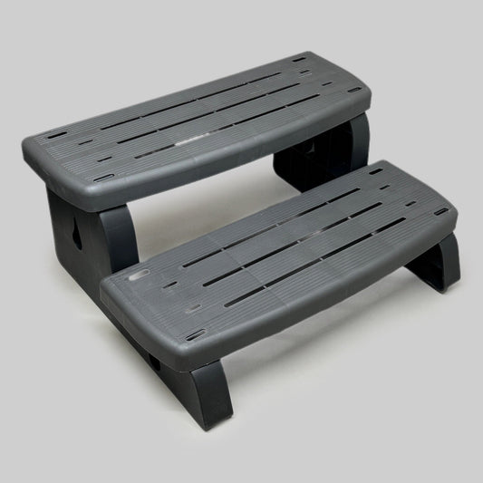 ZA@ WATERWAY Spa Steps Spa Stepping Stool Graphite 535-2209-GPH (New) G