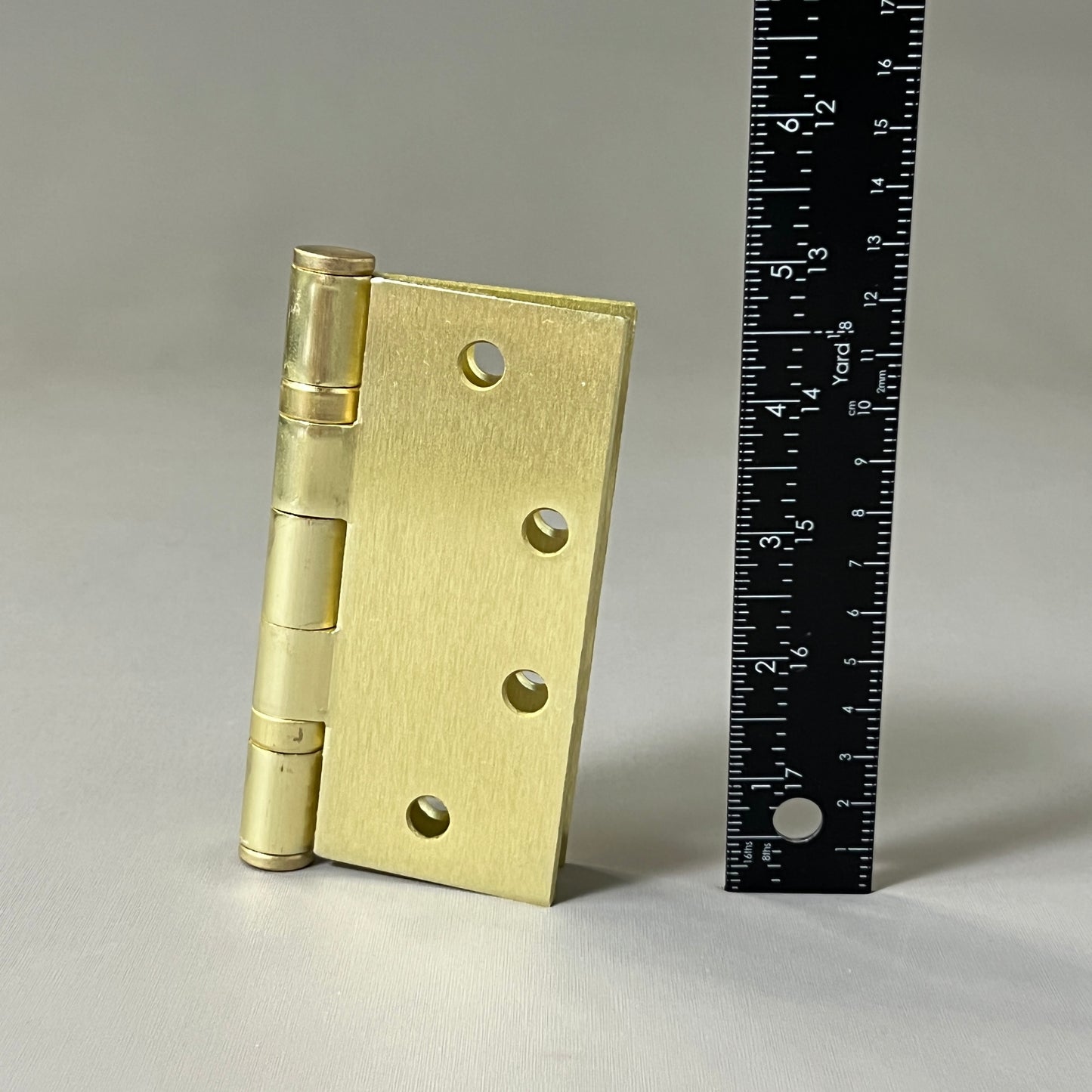 SGS Heavy Duty Commercial Grade Hinge 3-PACK 4.5" x 4.5" Satin Brass BB1000 (new)