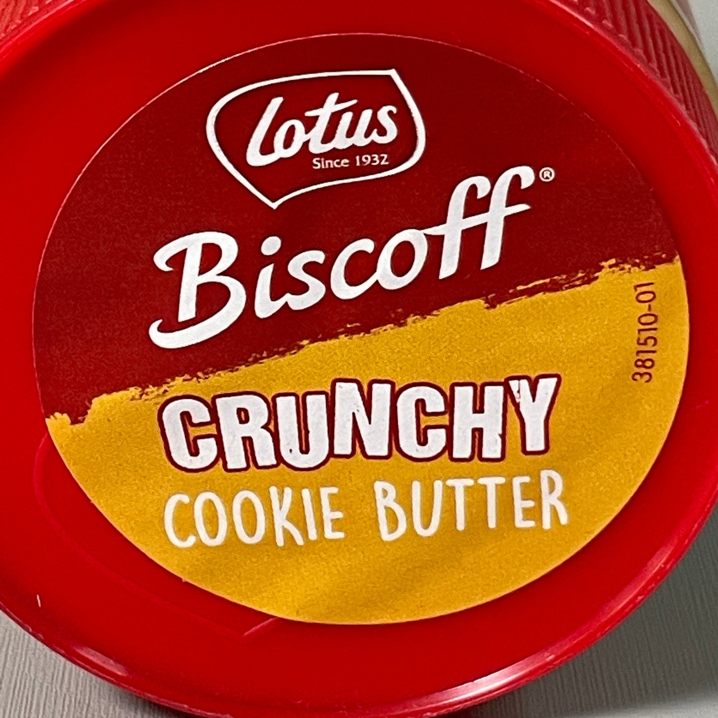 Z@ Expired LOTUS BISCOFF Cookie Butter Spread Crunchy 13.4 Oz Non GMO Exp 10/22