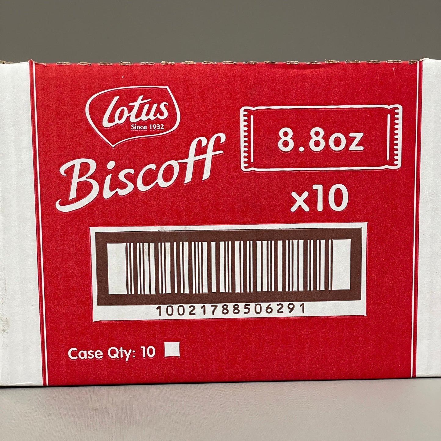 ZA@ LOTUS BISCOFF European Biscuit Cookies 10-PACK 8.8 Oz (11/23) C C