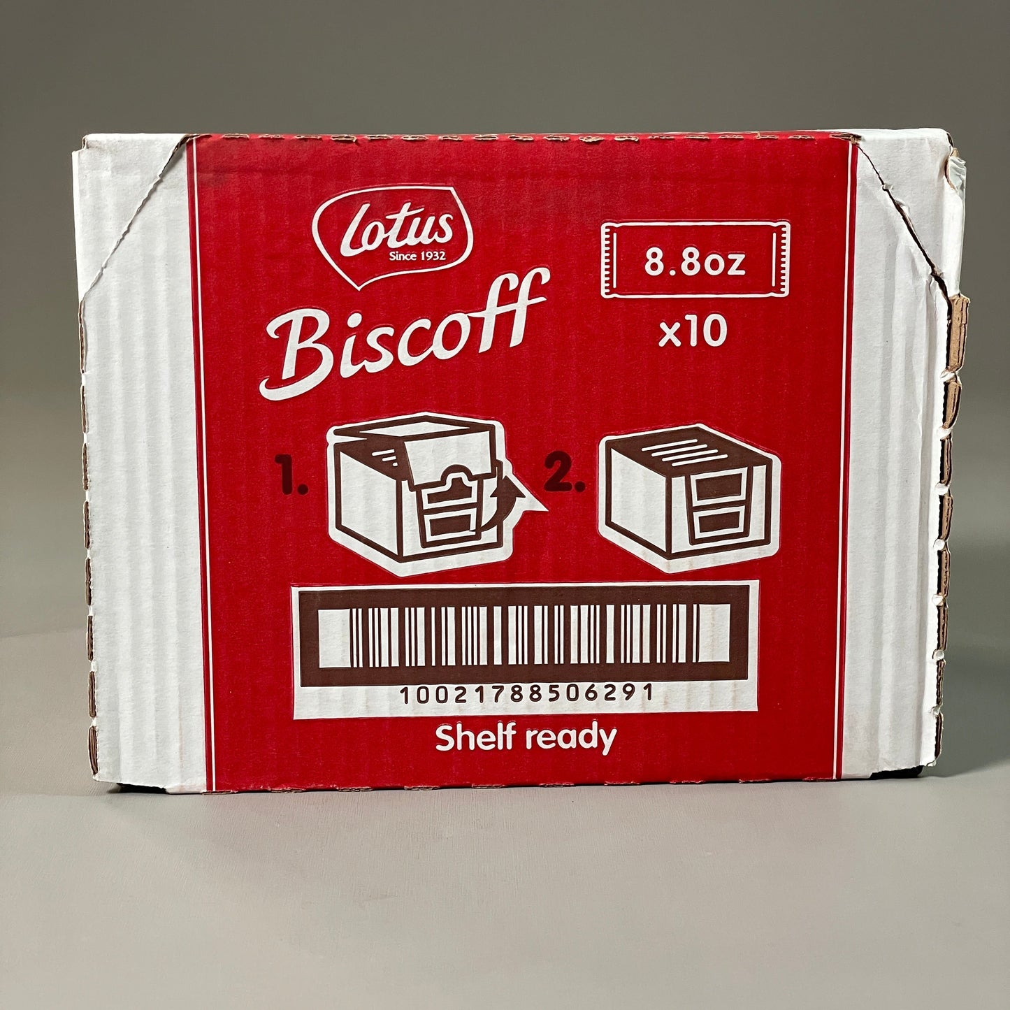 ZA@ LOTUS BISCOFF European Biscuit Cookies 10-PACK 8.8 Oz (11/23) C C