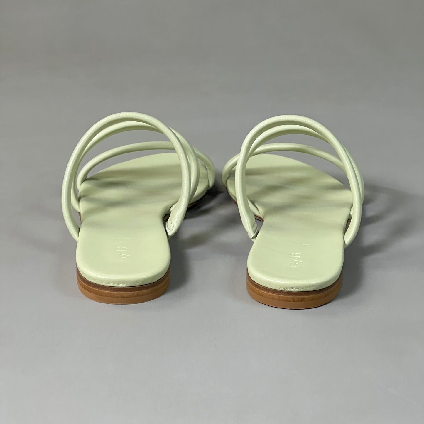 AEYDE Chrissy Pistachio Nappa Leather Sandals Women's Sz 7, EU 37, UK 4 Green (New)