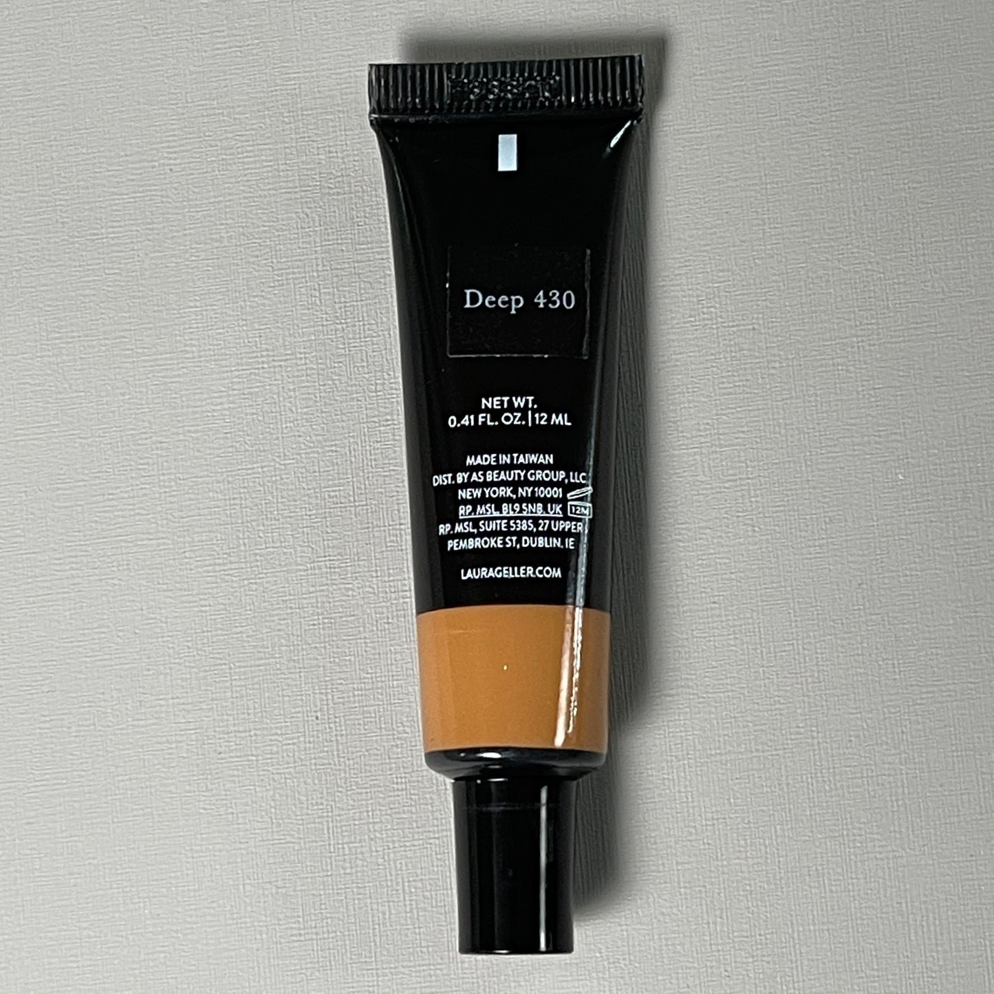 LAURA GELLER The Real Deal Concealer with Brush 0.41 fl oz Deep 430 (New)