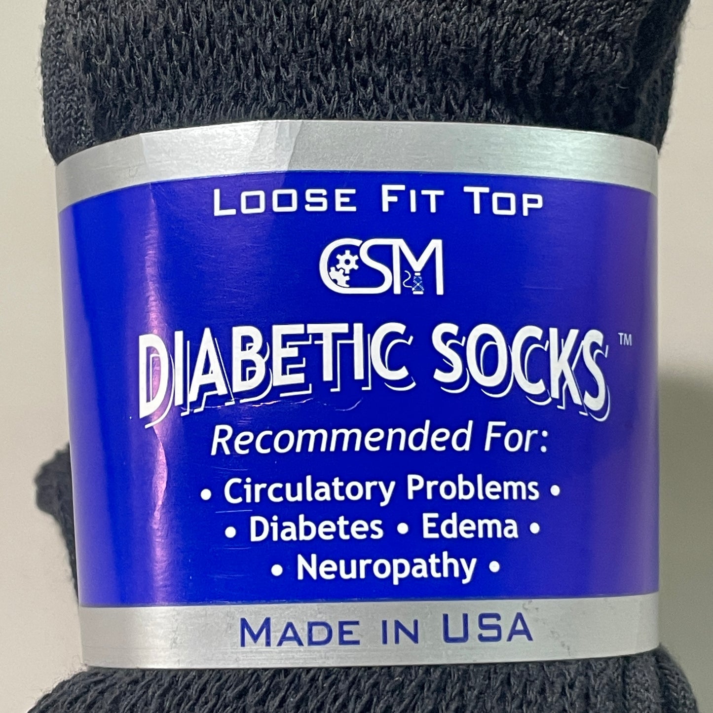 CRESWELL CSM Diabetic Crew Socks 12-Pair Men's Sz 10-13 1910B (new)