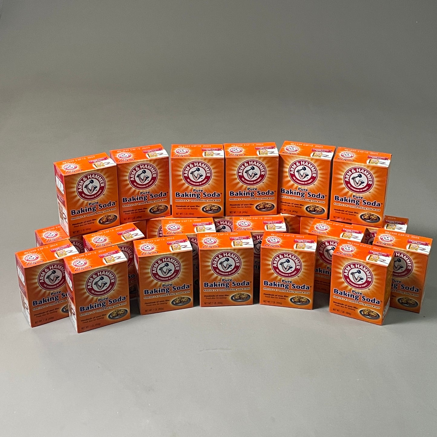 ARM & HAMMER Pure Baking Soda 24-Pack 1 Lb Boxes Exp 12/24 (New)