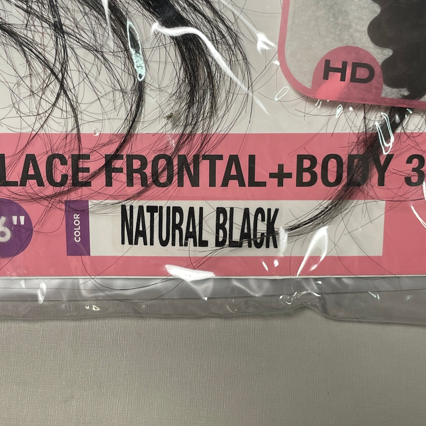 EDGE 100% Natural Virgin Remy Human Hair Transparent Lace Frontal 3pcs (new)