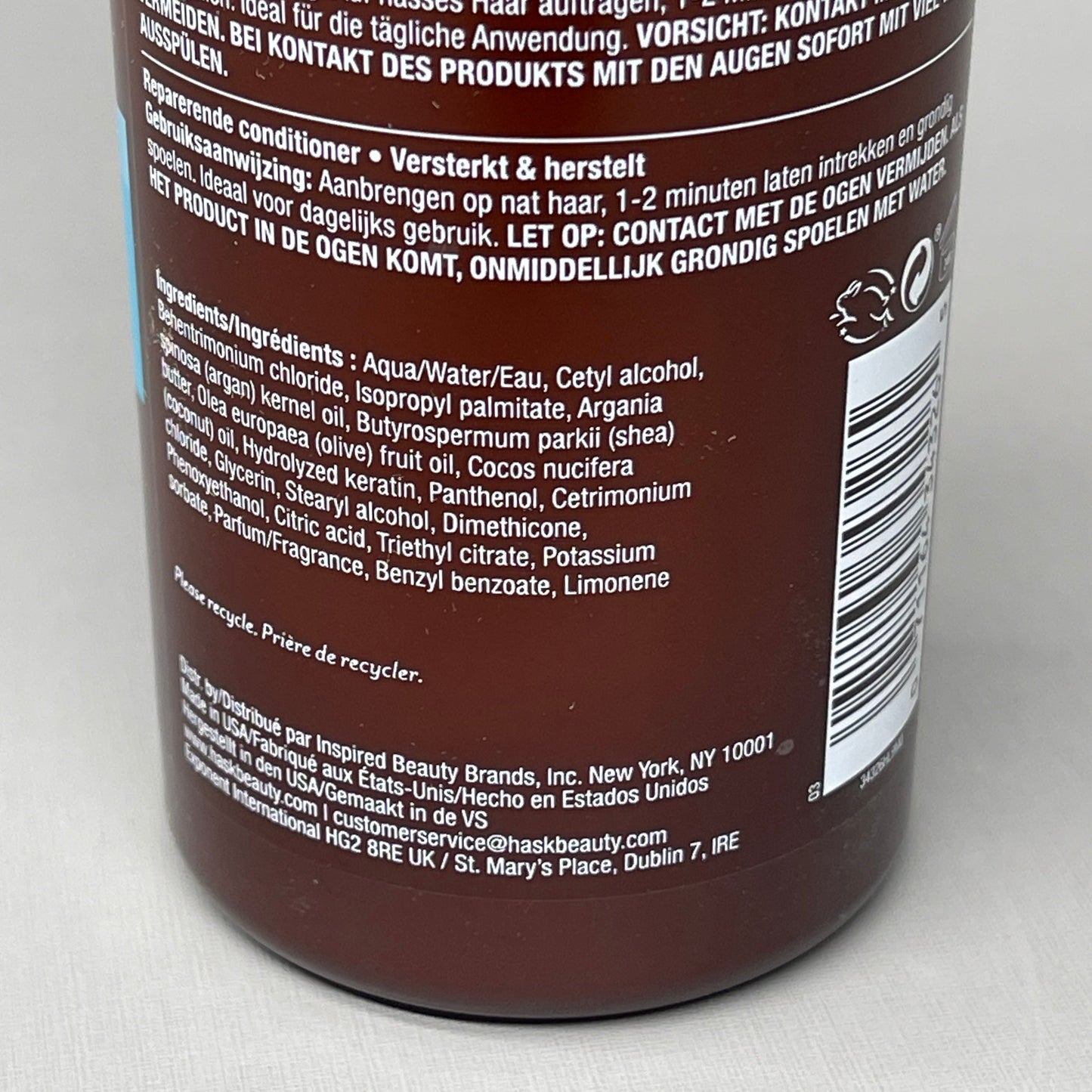 ZA@ HASK Argan Repairing Conditioner 4-PACK 12 oz 34326K(NEW)