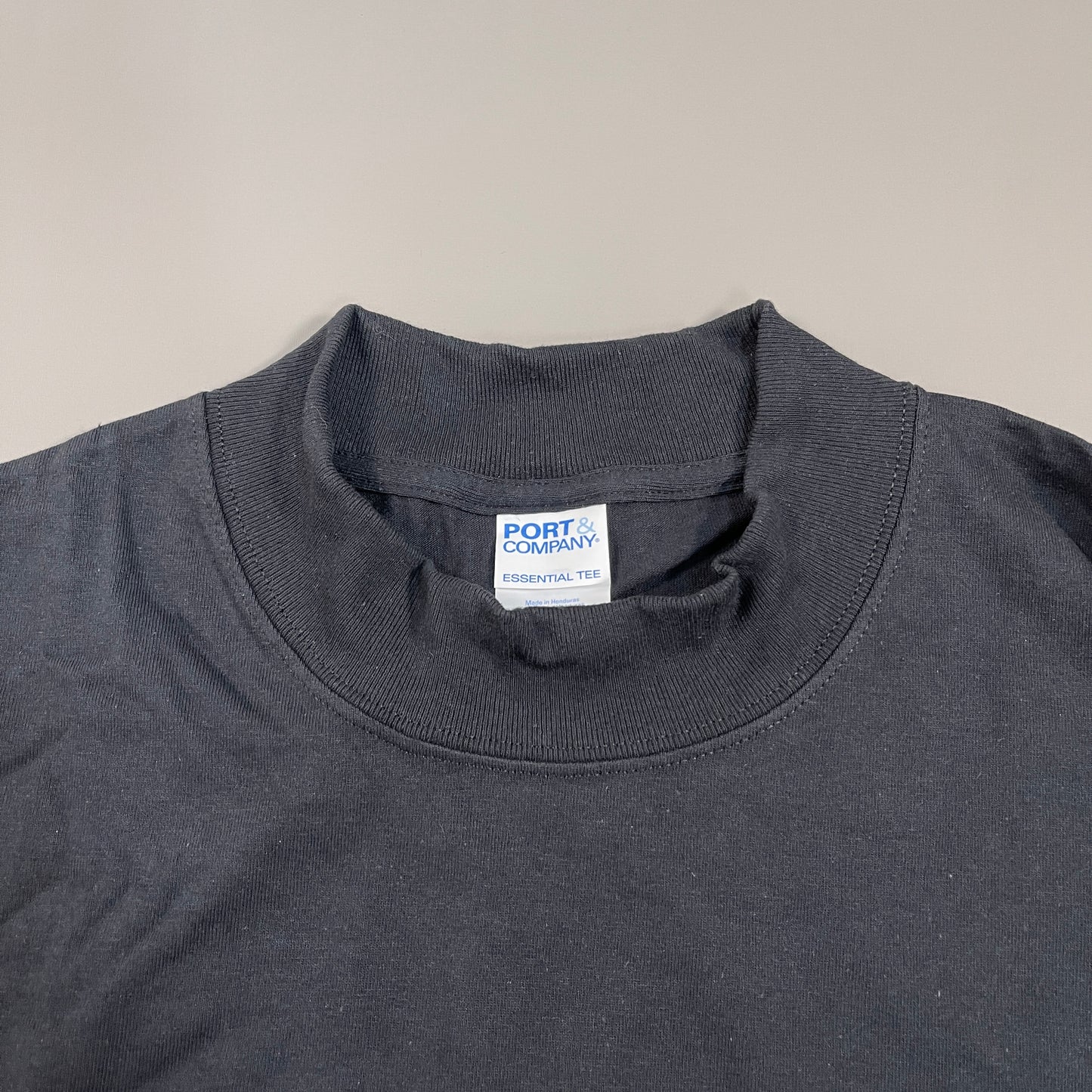 STARBUCKS Mock Turtleneck Long Sleeve Logo T-shirt Unisex Sz XL Black (New)