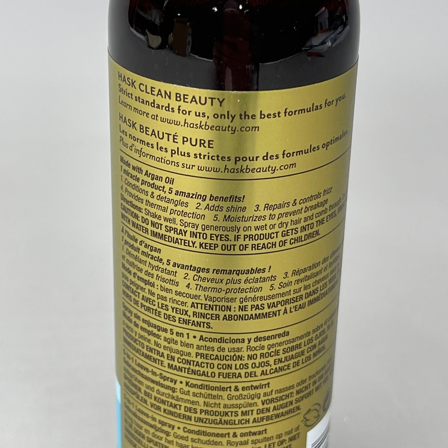 ZA@ HASK Argan Oil 5 in 1 Leave in Condition Spray 6-PACK 6 oz 30226A(NEW)