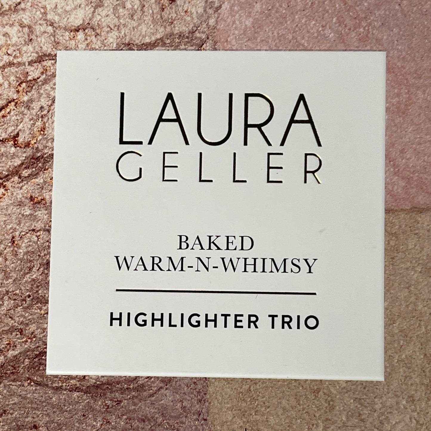 LAURA GELLER Baked Warm-N-Whimsy Highlighter Trio 0.74 oz 24K, Angel & Suger Glow 0105-0042006 (New)