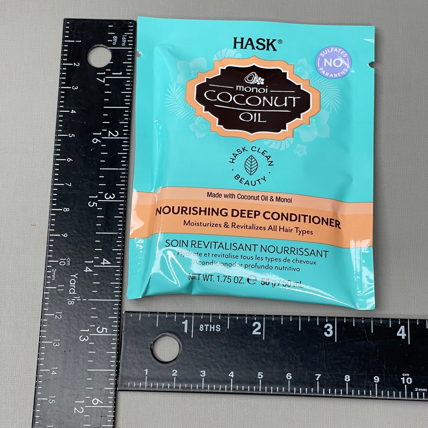 ZA@ HASK Coconut Oil Monoi Deep Conditioner (Set of 12) Packette 1.75 oz 33308K(NEW)