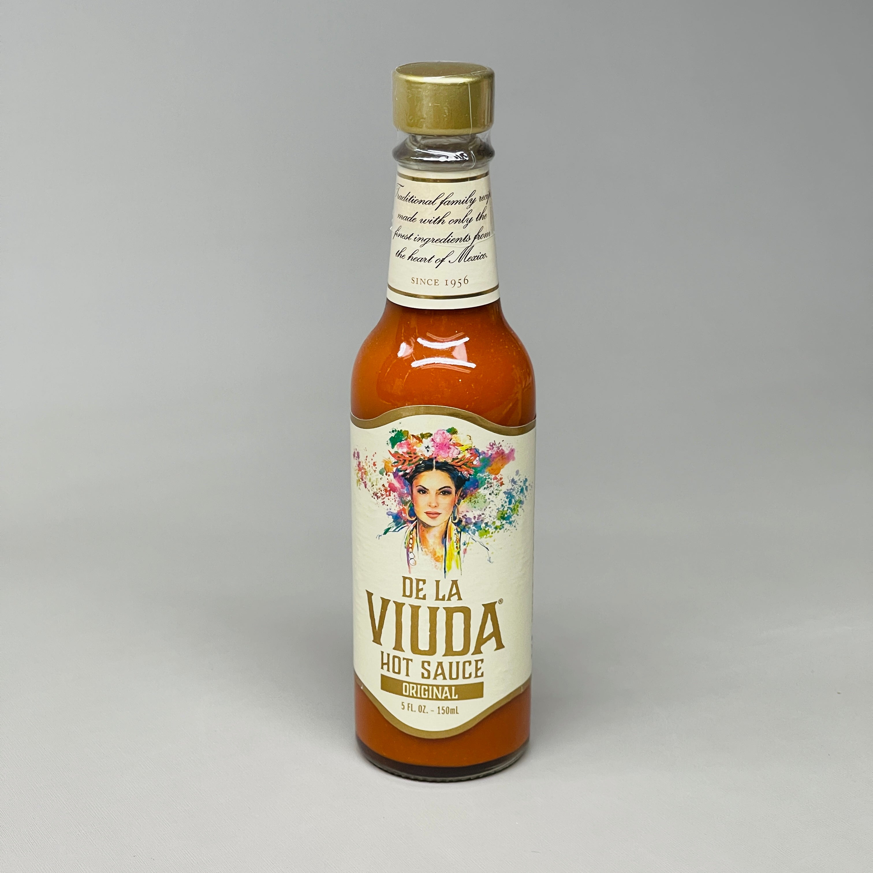 DE LA VIUDA Original Hot Sauce w/ Arbol Chili Peppers 5 fl oz 150ml BB
