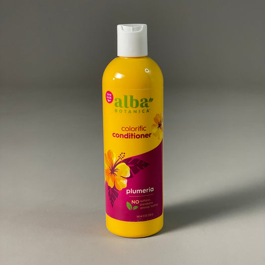 ALBA BOTANICA Colorific Hair Conditioner Plumeria 12 oz (new)