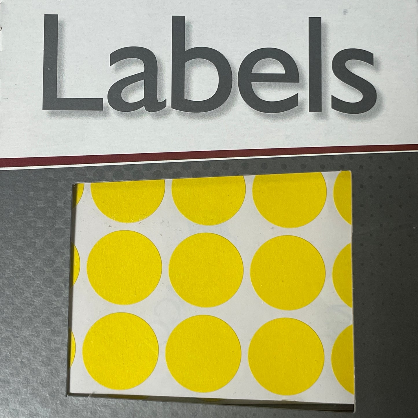 MACO Round YELLOW Color-Coding Labels Dots 3/4” Dia. 1000 Labels MR1212-4