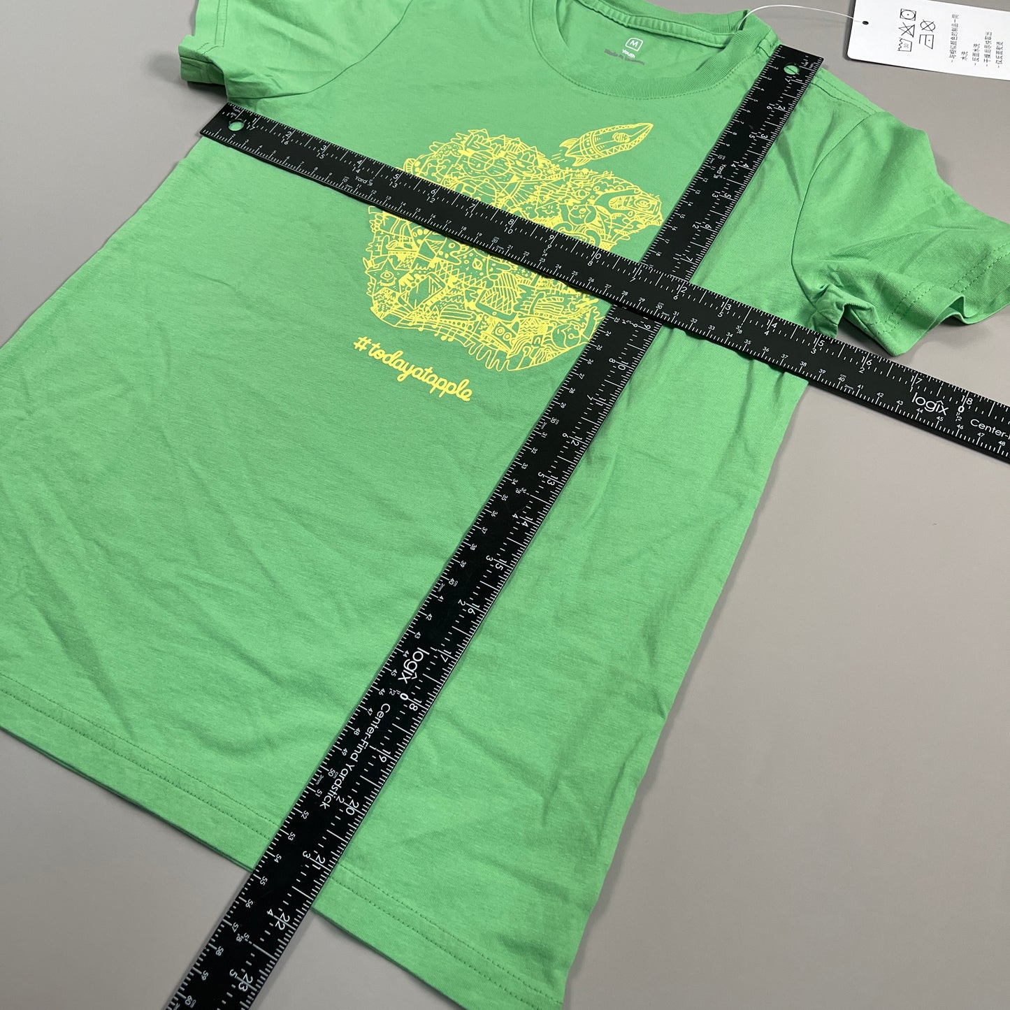 APPLE #todayatapple Camp Tee T-Shirt Kid’s Sz M (YM) Green Y806501-WW (New)