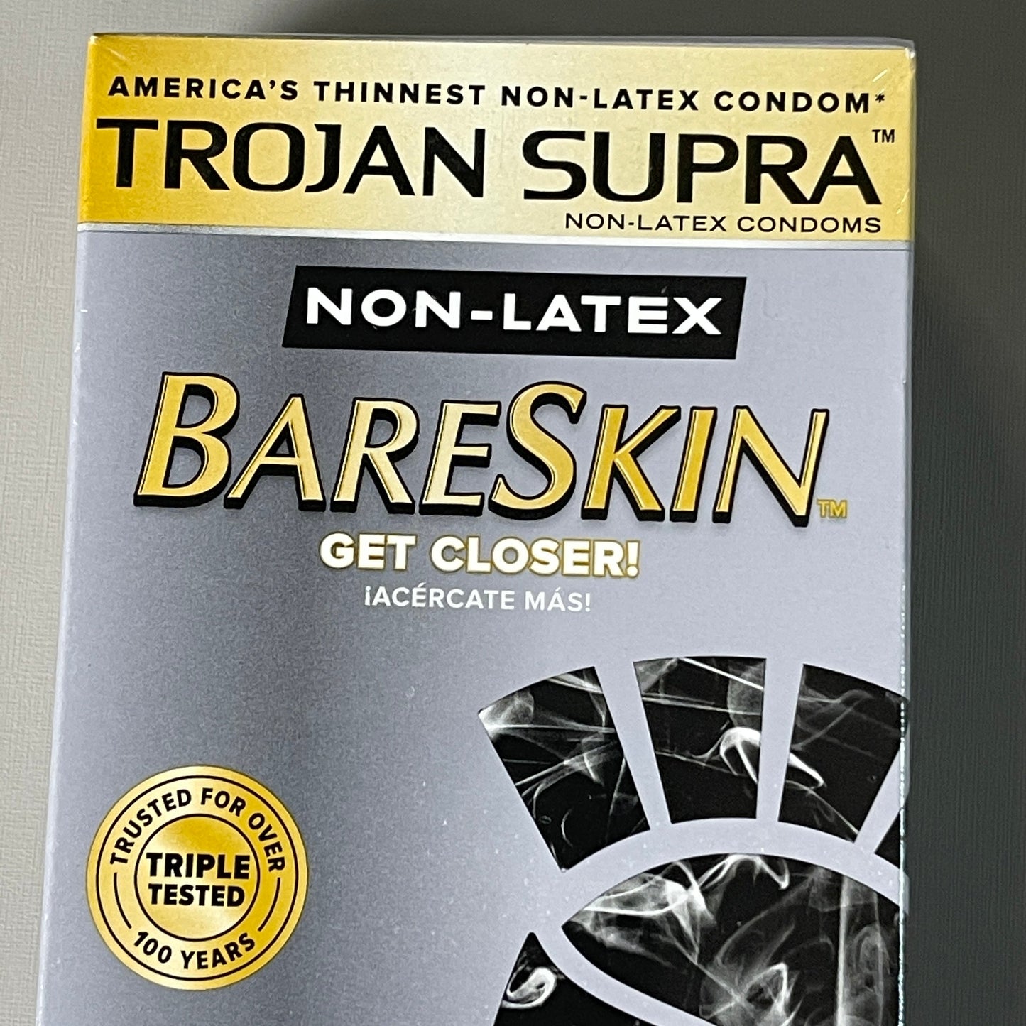 TROJAN Bare Skin Supa Thin Non-Latex Polyurethane Condoms 20013287 (New)