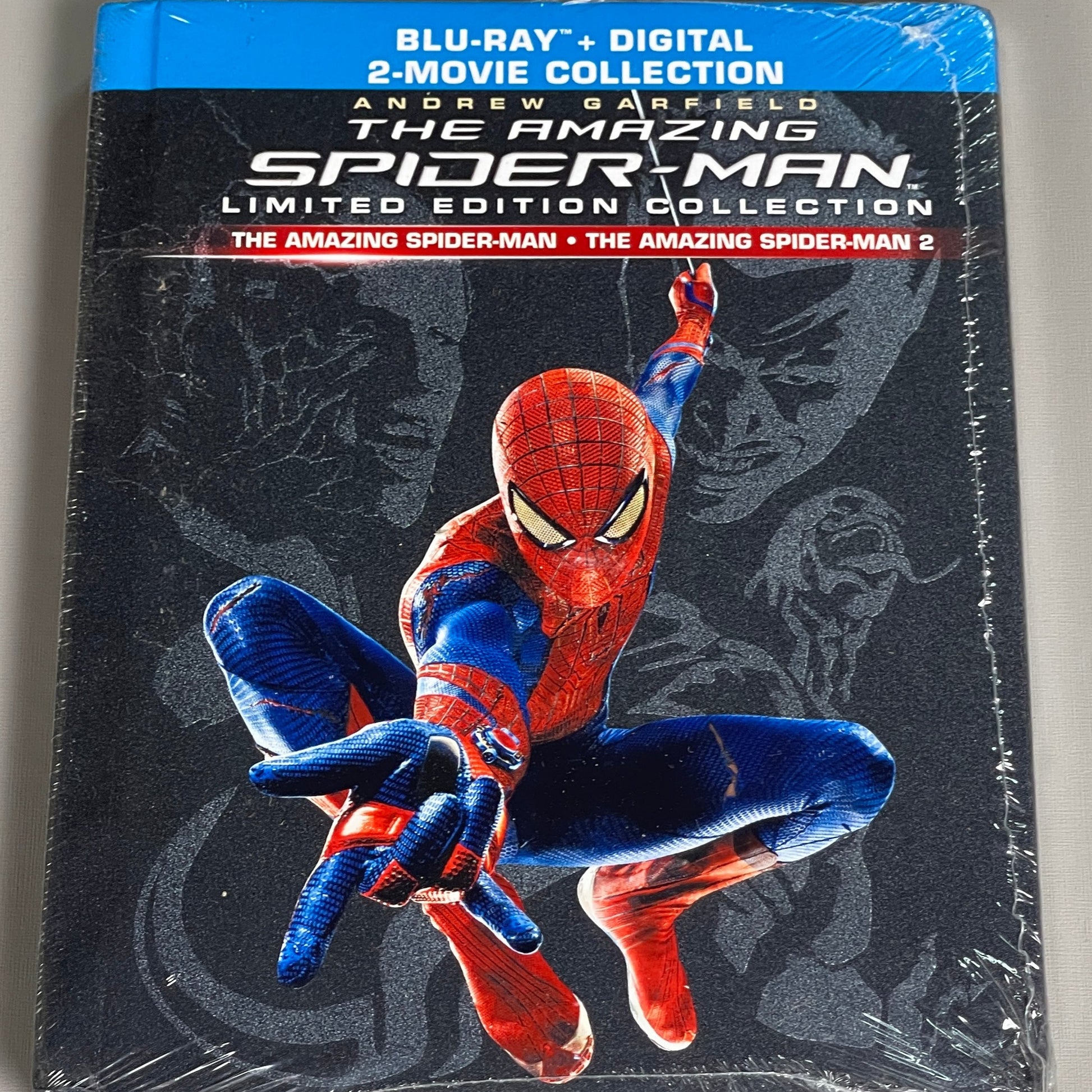 THE AMAZING SPIDER-MAN 1 & 2 Two-Movie BLU-RAY Limited Edition Marvel (New)