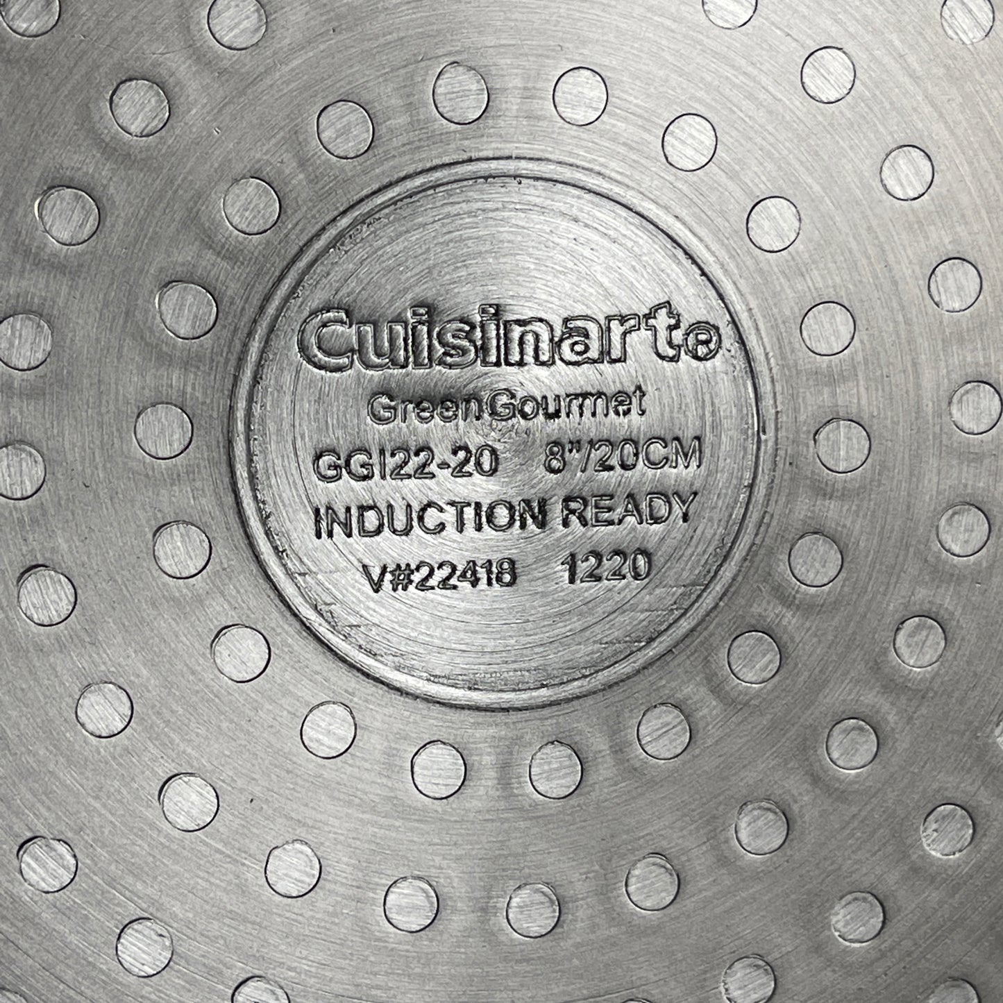 CUISINART Green Gourmet 8" Skillet Ceramica Non-Stick Induction Eco GGI22-20 (New)