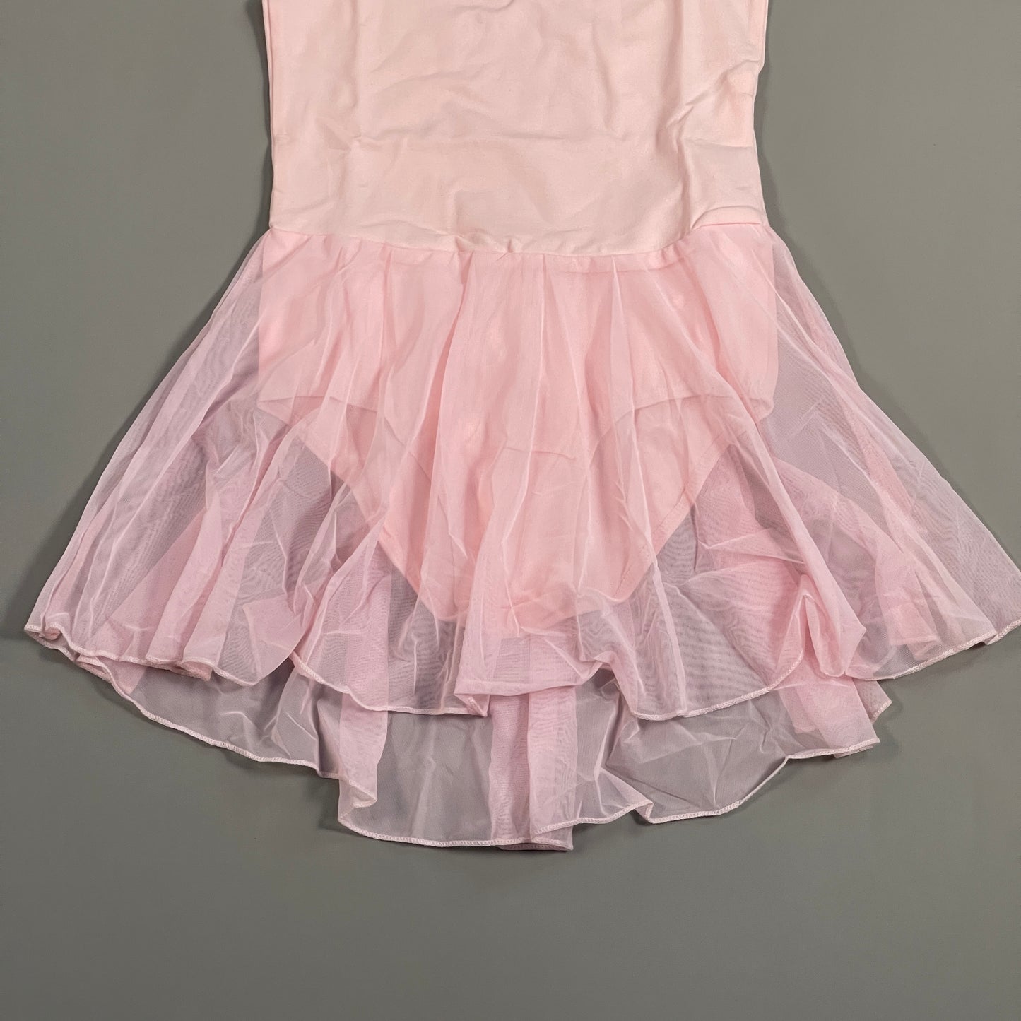 MDNMD Toddler Girls Ballet, Dance, Gymnastic, Leotard Flutter Sleeve Outfit With Skirt Sz 8 Pink (New)