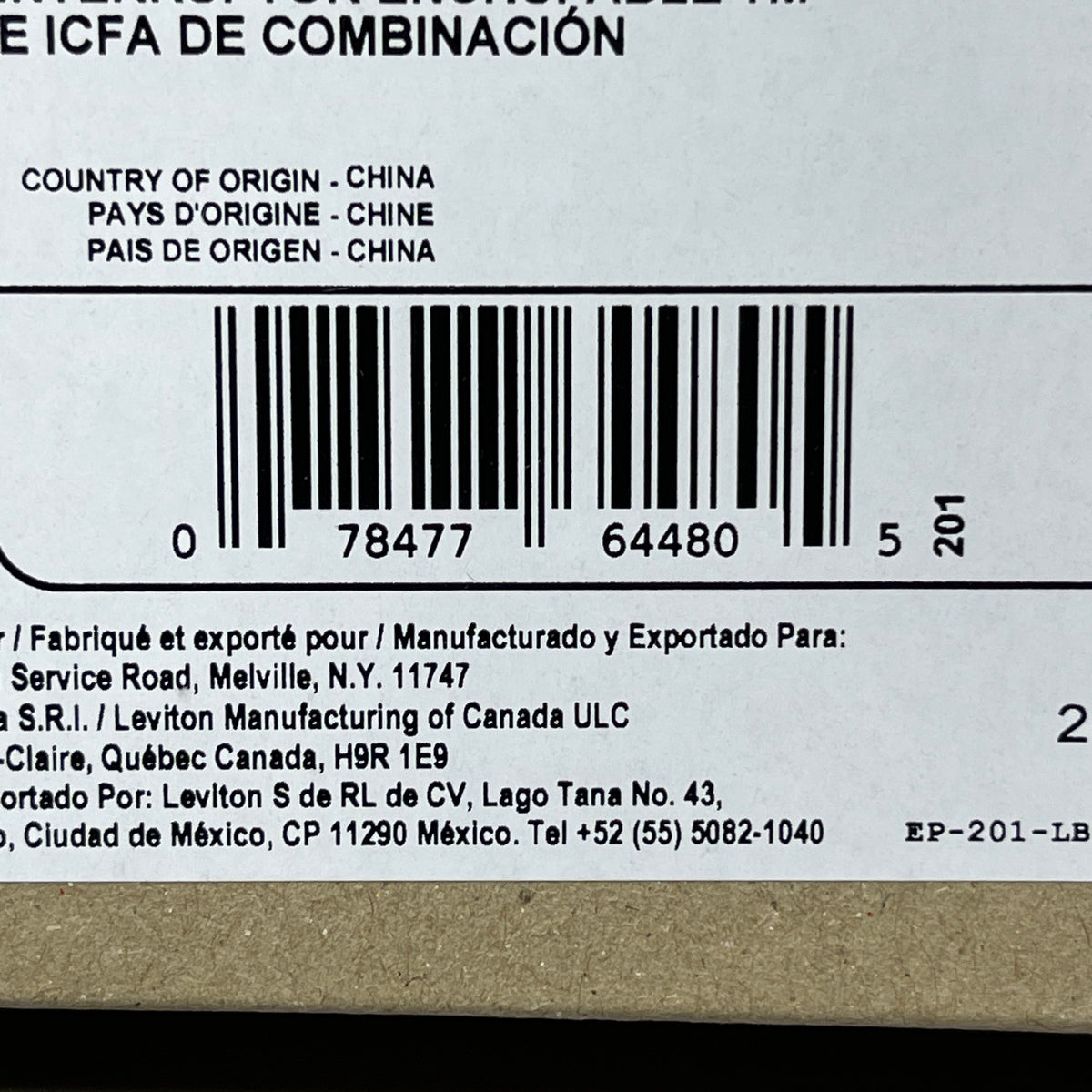 LEVITON 15A 1-Pole Plug-In Circuit Breaker & AFCI White 201-LB115-AFT (New)
