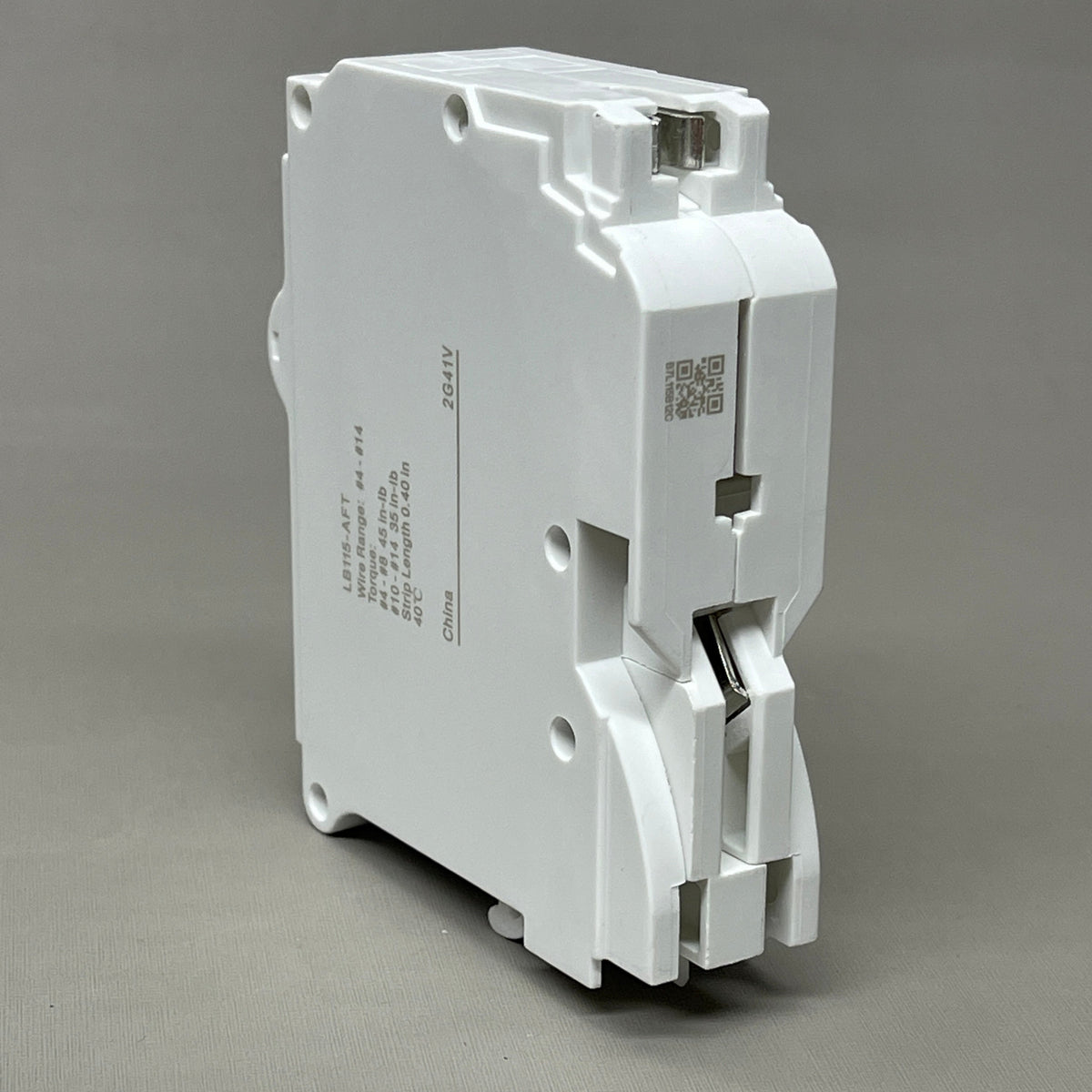 LEVITON 15A 1-Pole Plug-In Circuit Breaker & AFCI White 201-LB115-AFT (New)