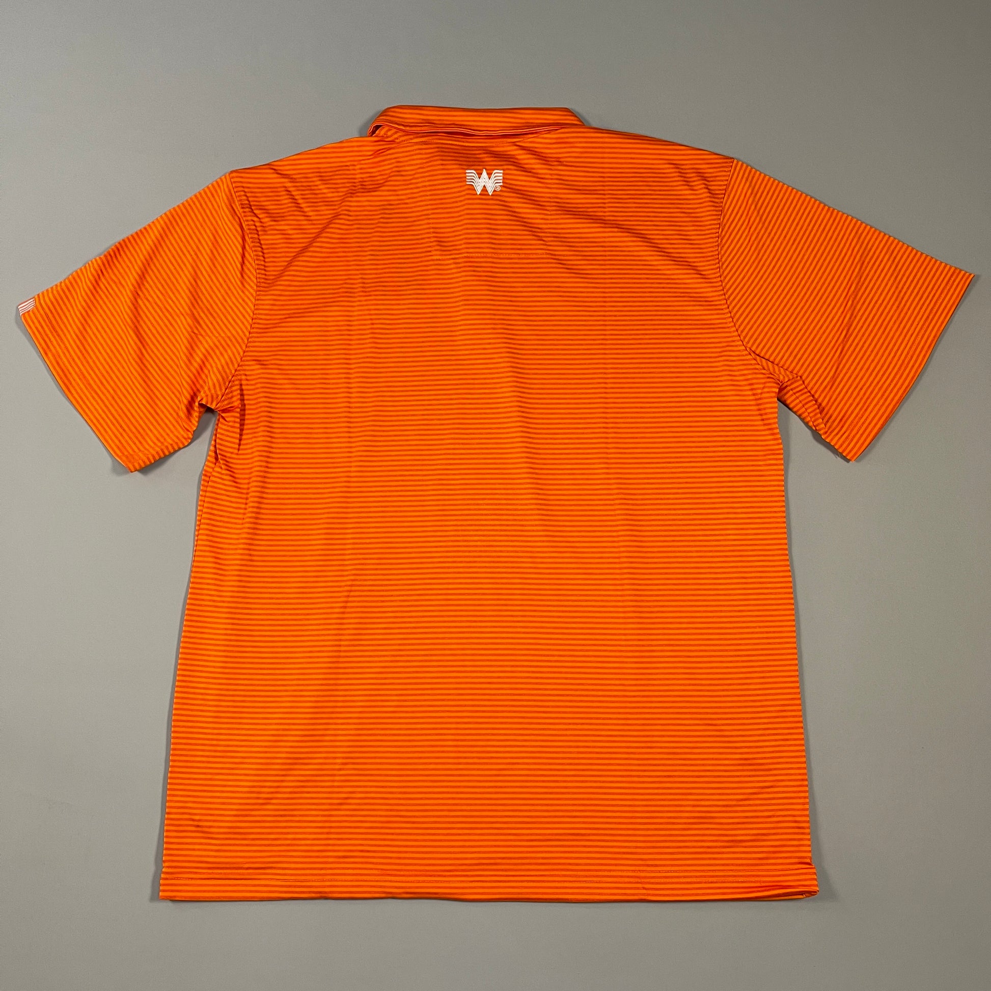 Whataburger, Shirts, Whataburger Shirt Mens Sm Orange Stripe Restaurant  Employee Uniform Polo M4