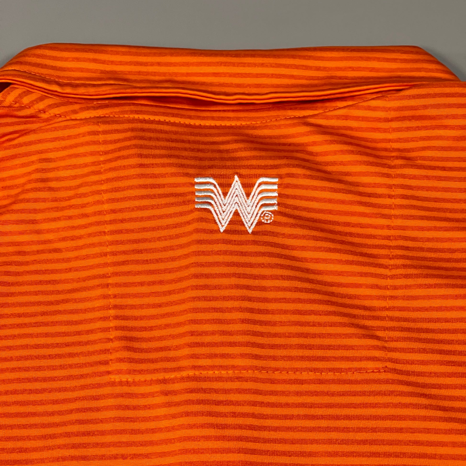 🍔 Whataburger Employee Uniform Orange Polo Work Shirt Men's