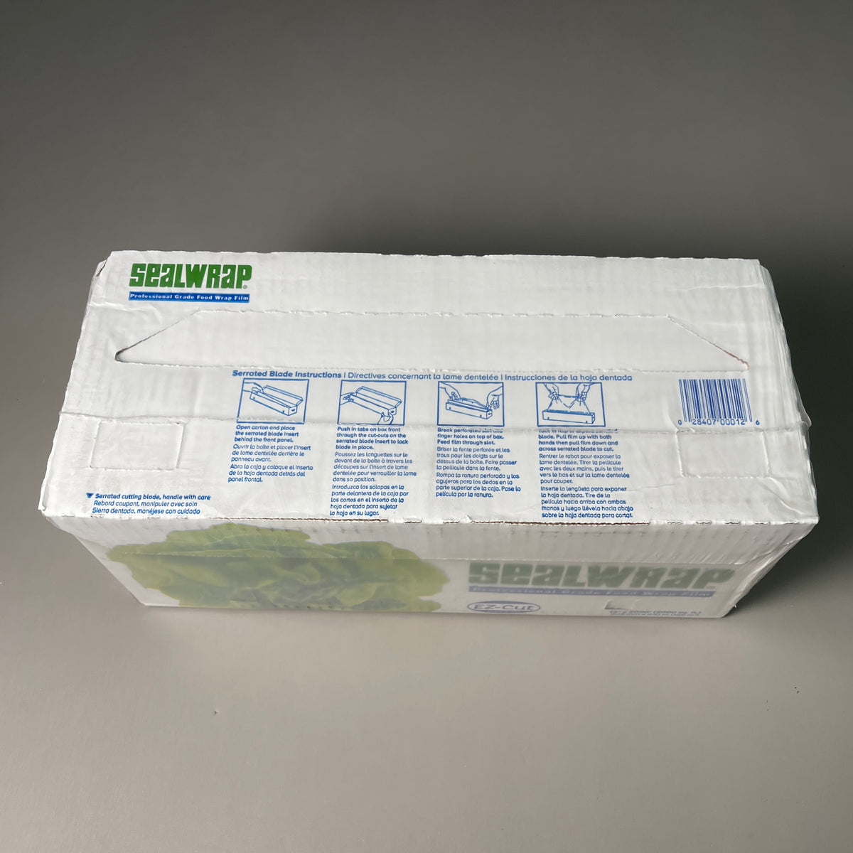 BERRY SEALWRAP Professional Grade Food Wrap Film 12" x 2000' W/ EZ-Cut Blade J1504328 (New)