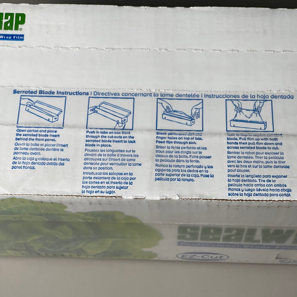BERRY SEALWRAP Professional Grade Food Wrap Film 12" x 2000' W/ EZ-Cut Blade J1504328 (New)