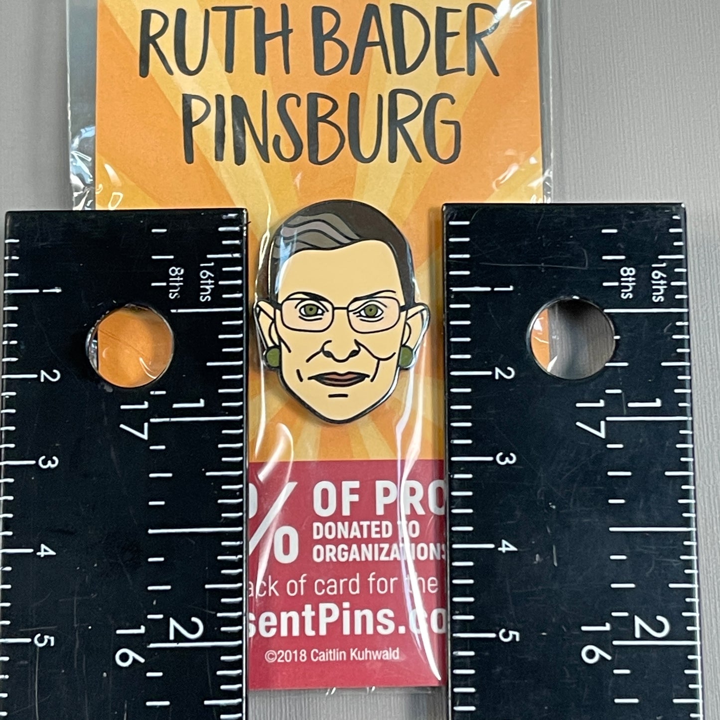 DISSENT PINS Ruth Bader Pinsburg Enamel Pin Ruth Bader Ginsburg RBG (New)