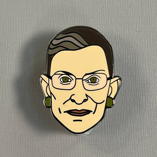 DISSENT PINS Ruth Bader Pinsburg Enamel Pin Ruth Bader Ginsburg RBG (New)