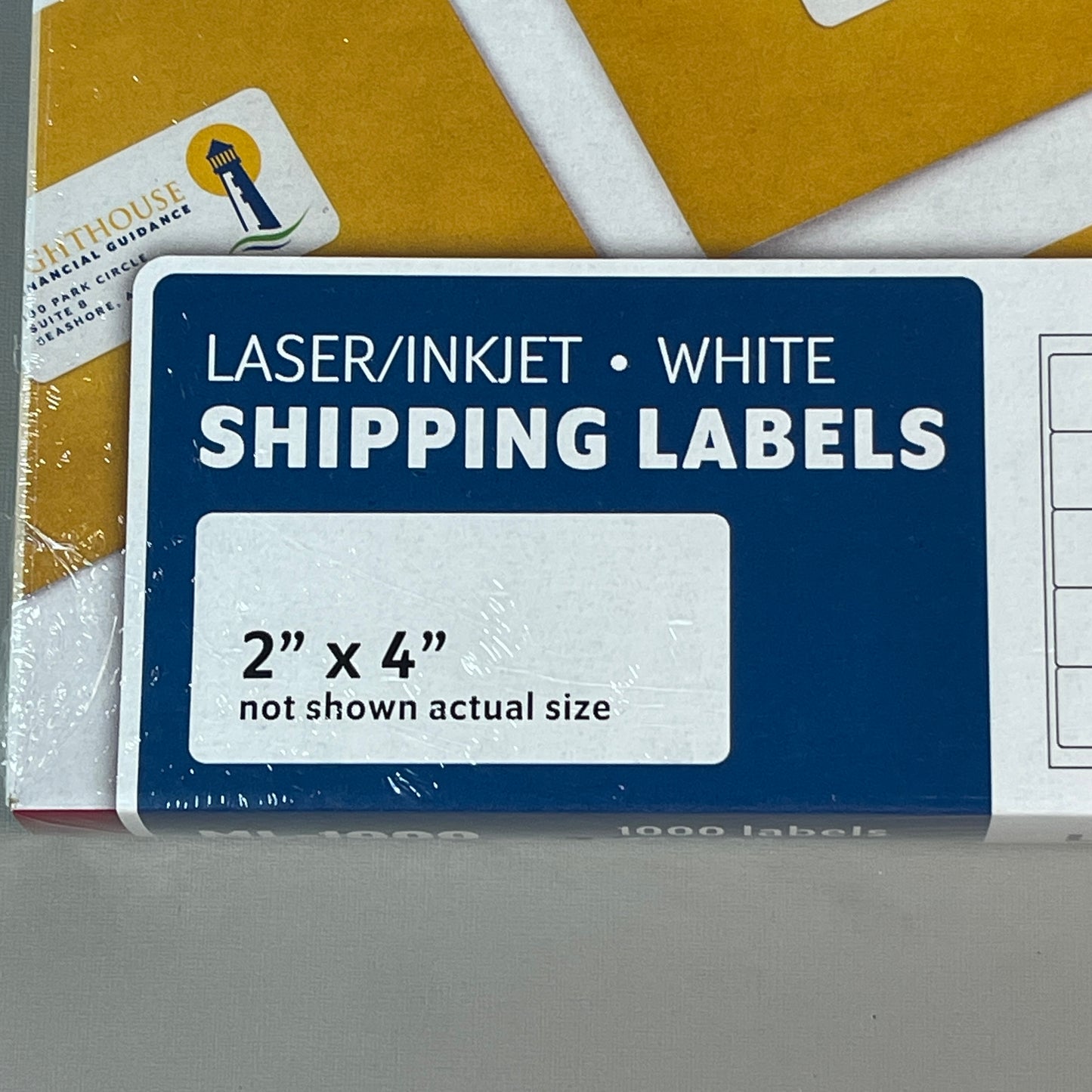 Z@ MACO Laser / Ink Jet White Shipping Labels 2" x 4” 1000 Labels (100 sheets) ML-1000