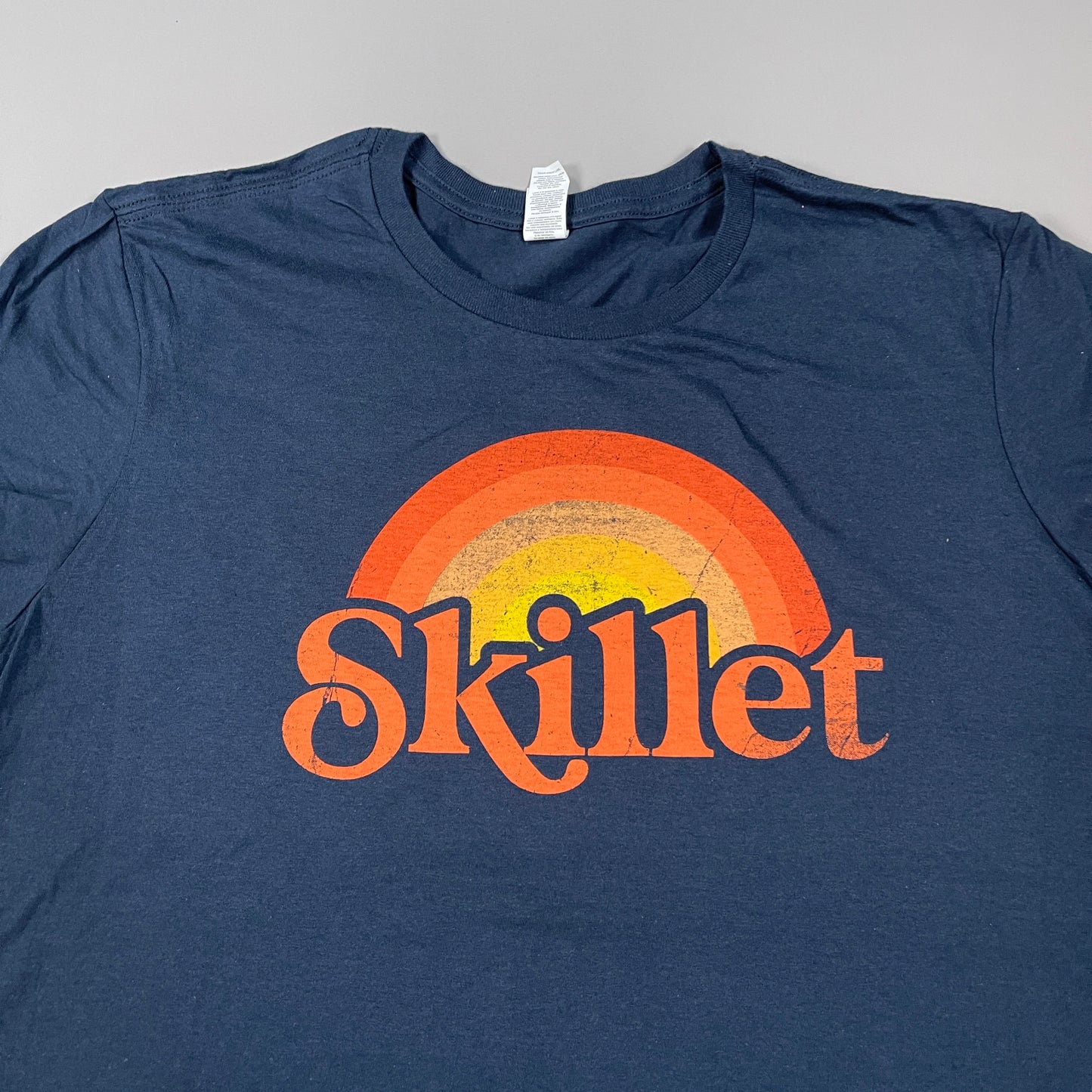 SKILLET Band Tee Shirt T-Shirt Youth Sz 2XL Blue/Orange (New)