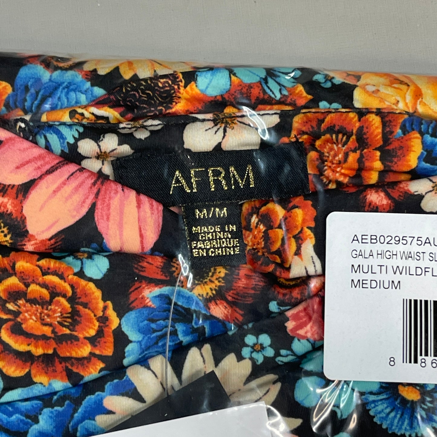 AFRM X Revolve Gala Skirt Women's M Multi Wildflower Bouquet AEB029575AU18 (New)