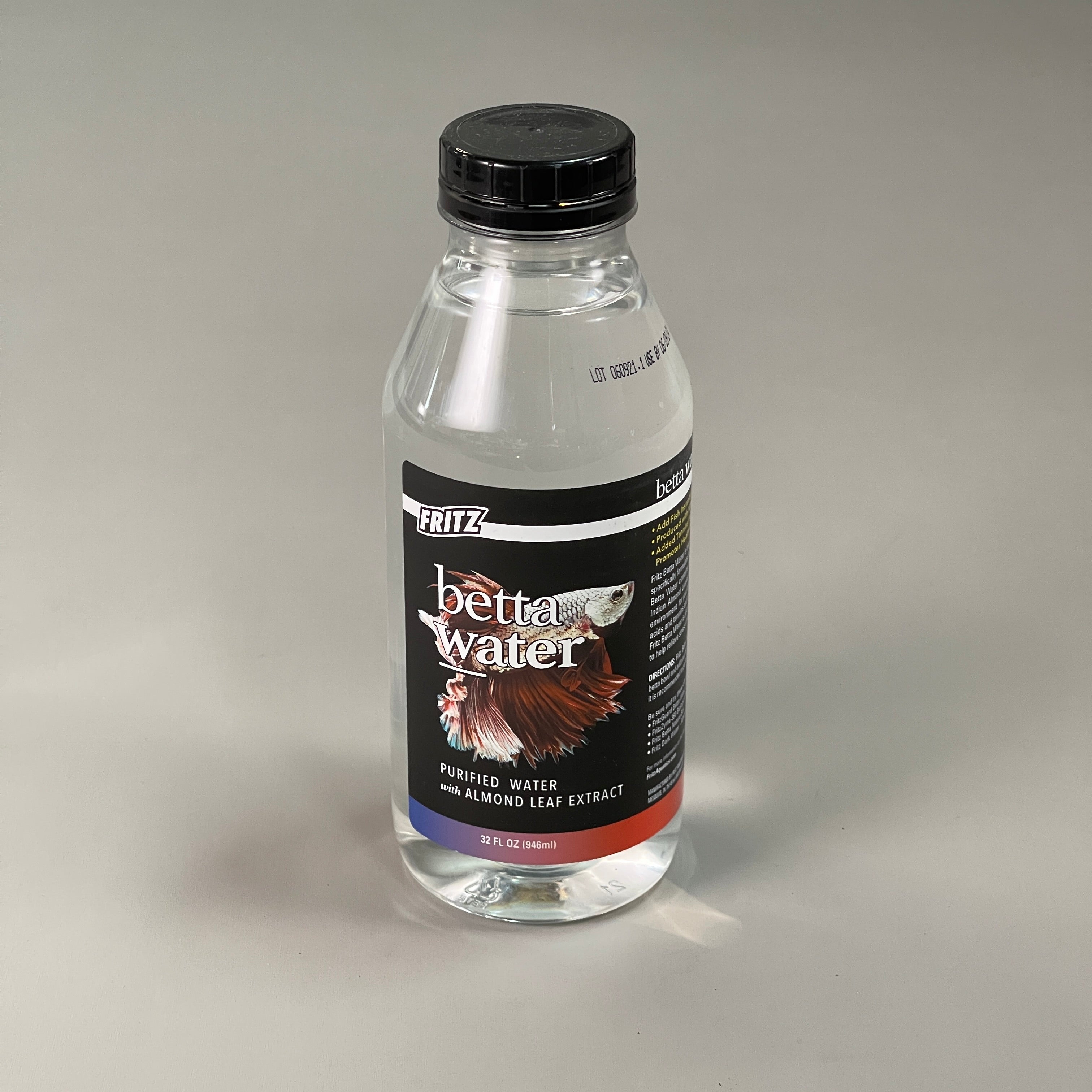 FRITZ Betta Water Purified Water W/ Almond Leaf Extract 32 Oz (New
