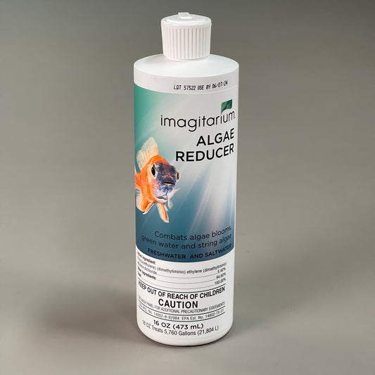 IMAGITARIUM Algae Reducer Combats Blooms, Green Water And String Algae 16 OZ 06/24 (New)